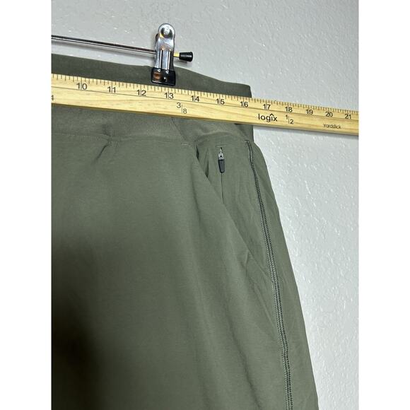 PrAna Koen Flat Front Short Womens US Size Large Green Pockets Stretch Waist - Picture 5 of 6
